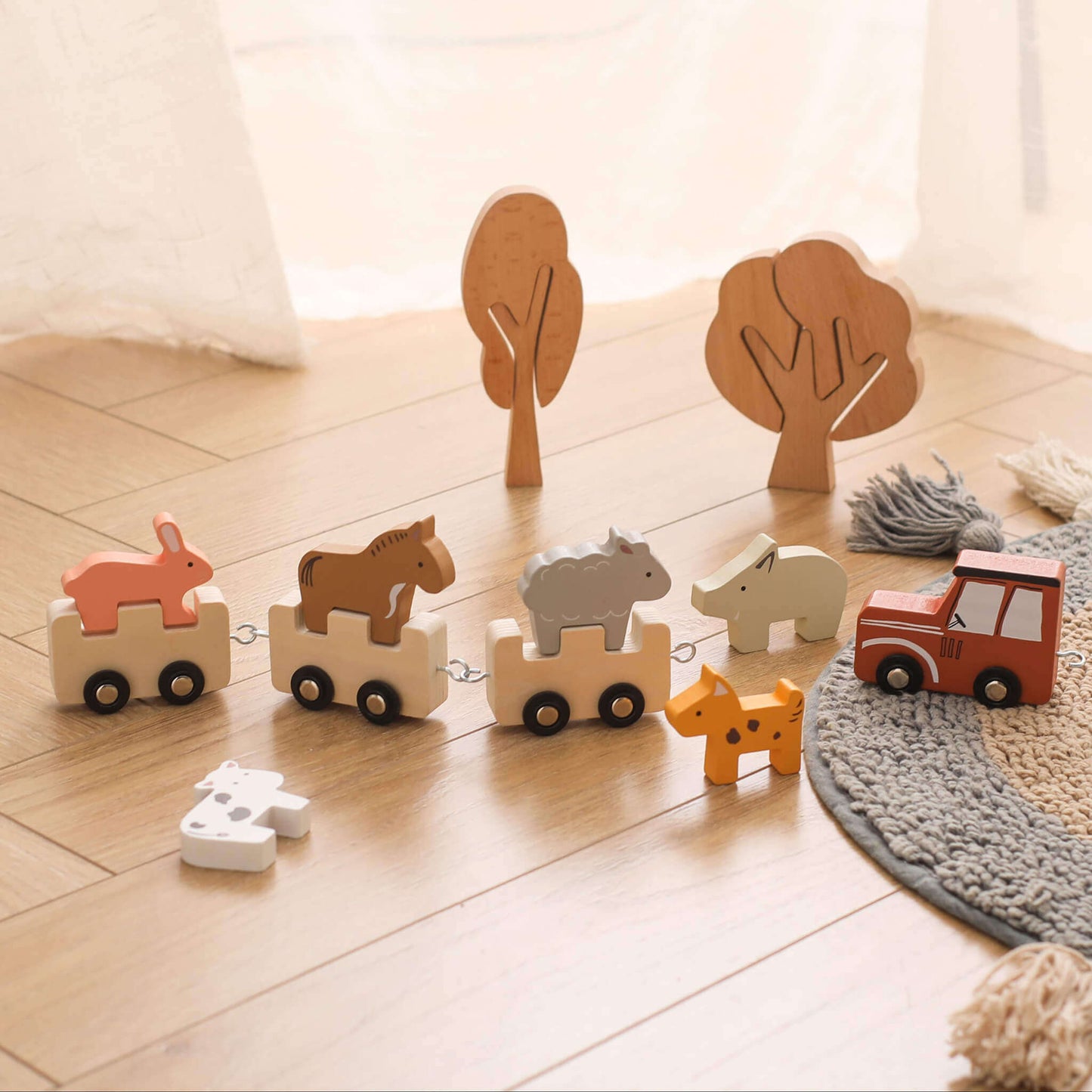 carrozza-animali-legno
