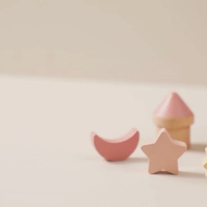 Castello Multigioco in Legno 5 in 1 per Bambini  – Gioco Educativo dai 18 mesi